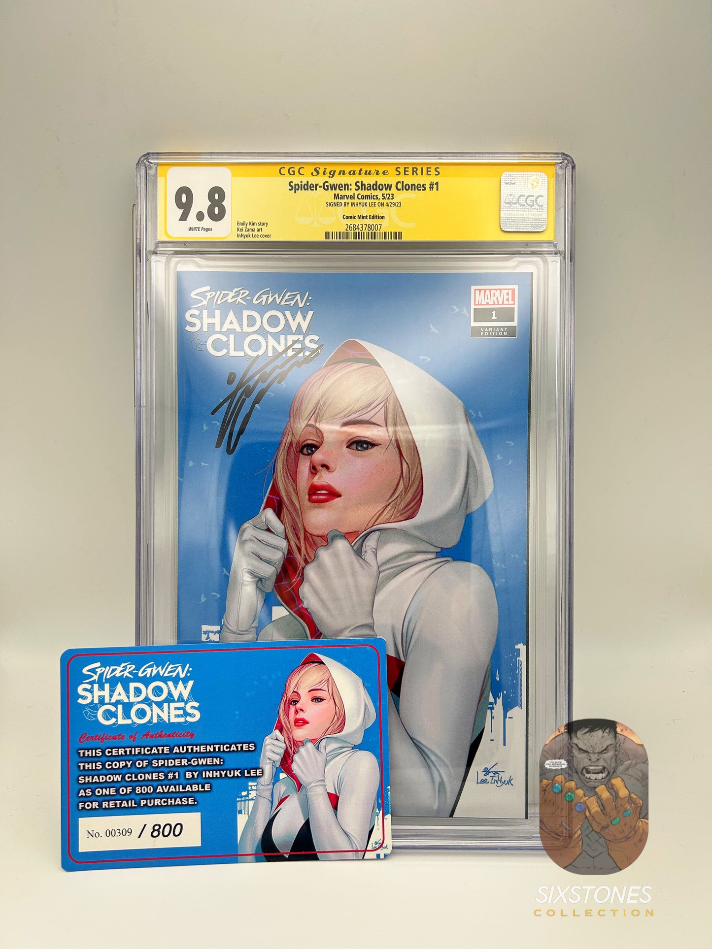 Spider-Gwen: Shadow Clones (2023) #1 CGC 9.8 – Signed InHyuk Lee